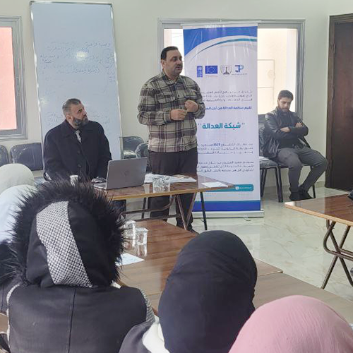 جولة ميدانية للأستاذ رامي النومان لمتابعة أنشطة مشروع شبكة العدالة.